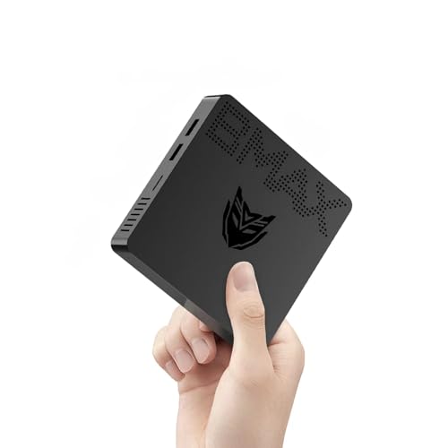 Bmax Mini PC B1 Pro 8 GB LPDDR4 /128 GB eMMC, Intel Gemini Lake N4000 (hasta 2.6 GHz), compatible con expansión SSD M.2 de 512 GB/2 TB, WiFi dual BT4.2 de 2.4G/5G, 4K Dual Display Micro Computadora