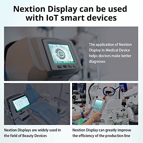 Nextion Pantalla HMI de 7.0 ″ Serie inteligente NX8048P070-011C Pantalla táctil capacitiva LCD-TFT 800 * 480 Soporte Video Audio Animación Play Funciones y RTC, adecuado para dispositivos inteligentes