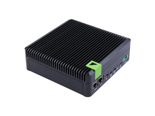 reComputer Industrial J3010- Dispositivo AI de borde sin ventilador con módulo Jetson Orin™ Nano 4GB, carcasa de aluminio con refrigeración pasiva, 2xRJ45 GbE, 1xRS232/RS-422/RS-485, 4xDI/DO, 1xCAN,