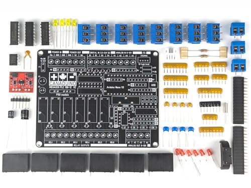 CANADUINO® PLC MEGA328 Kit de bricolaje electrónico (100% compatible con Arduino)