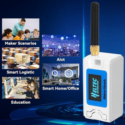 Paquete de 2 placas de desarrollo ESP32 LoRa V3 + batería de 1100 mAh + juego de funda protectora - con antena de 915 MHz y dispositivos SX1262 LoRa V3 para Meshtastic Arduino LoRawan IOT