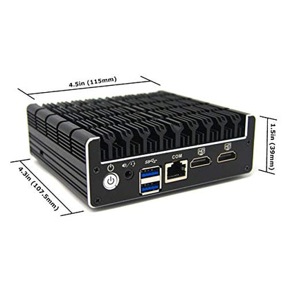 Protectli Vault 4 puertos, microdispositivo cortafuegos/mini PC - Intel Quad Core, AES-NI, 8 GB de RAM, SSD mSATA de 120 GB