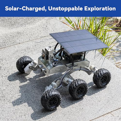 SunFounder Kit GalaxyRVR Mars Rover, kit de auto robot de video inteligente compatible con Arduino Uno R3 con ESP32 CAM para imágenes FPV en tiempo real, placa R3 y baterías recargables incluidas