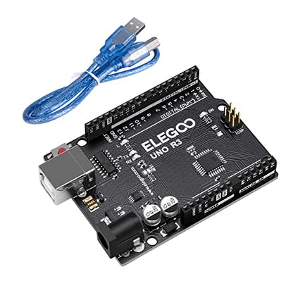 ELEGOO UNO R3 Placa Controladora ATmega328P con Cable USB Compatible con Arduino IDE