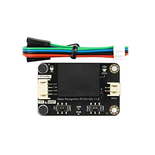 Gravedad: Sensor de reconocimiento de voz de aprendizaje de idiomas sin conexión para micro:bit/Arduino/ESP32 - I2C y UART - SEN0539-EN