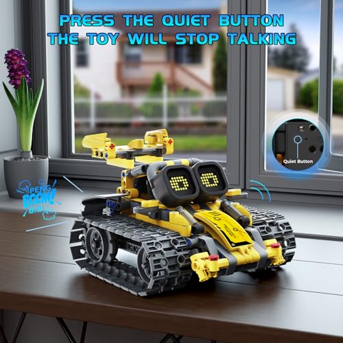 Sillbird Kit de construcción de robot con control remoto para niños de 8 a 14 años, juguete técnico de robótica de codificación STEM, regalos creativos de cumpleaños para niños, modelos 5 en 1