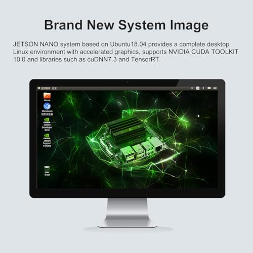 YAHBOOM Jetson Nano 4GB RAM Development Board Kit (SUB) B01 con módulo oficial para inteligencia artificial Python Programación
