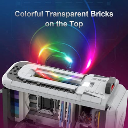 BRICKKK Technic - Juego de bloques de construcción de sujeción para computadora de escritorio para adultos, kit de construcción de computadora de escritorio de PC, modelo creativo coleccionable de