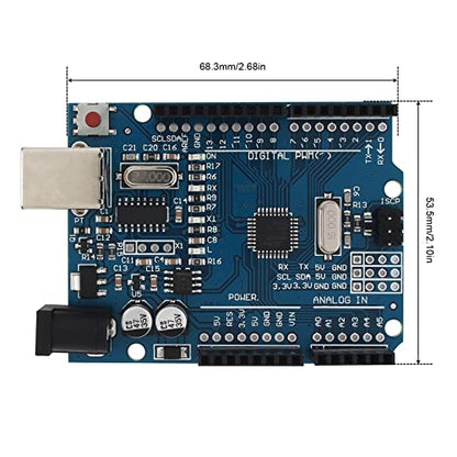 ATMEGA328P CH340G Chip R3 Placa de desarrollo apta para Arduino UNO R3 Mega 2560 Nano Robot con cable USB, cabezal de pin recto, placa de microcontrolador