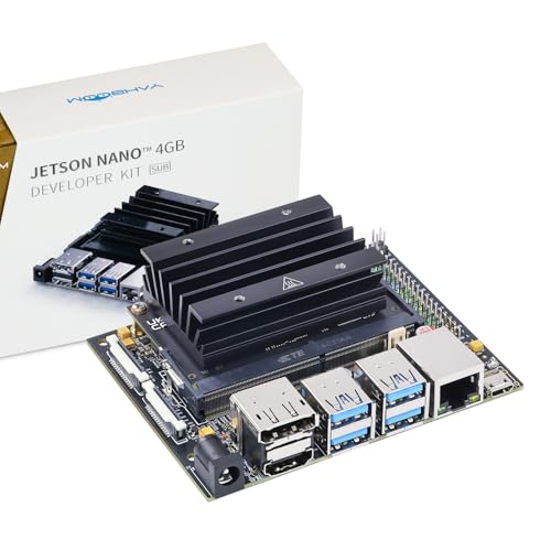 YAHBOOM Jetson Nano 4GB RAM Development Board Kit (SUB) B01 con módulo oficial para inteligencia artificial Python Programación