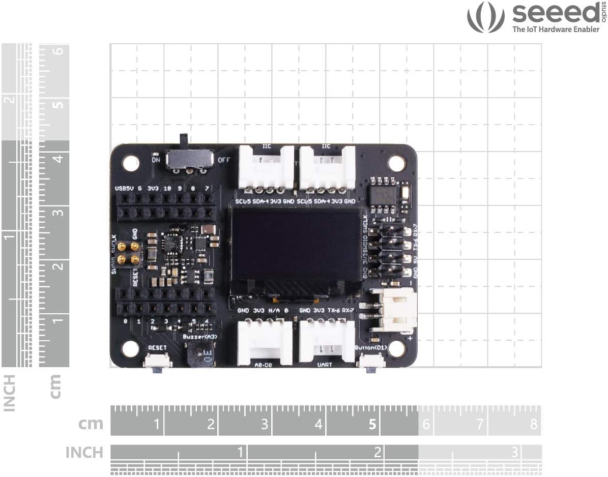 Seeeduino XIAO Placa de Expansión con Prototipado Rápido Periféricos Ricos, No Necesita Soldadura y Circuito Python Soportado.