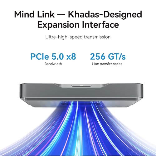 Khadas Mind 2 Mini PC - Intel Core Ultra 5 125H (14 núcleos, 18 hilos, hasta 4.5GHz) - 16GB LPDDR5+512GB SSD PC de escritorio portátil con gráficos HD y creación de IA | BT 5.3 | 4K/8K UHD | Windows