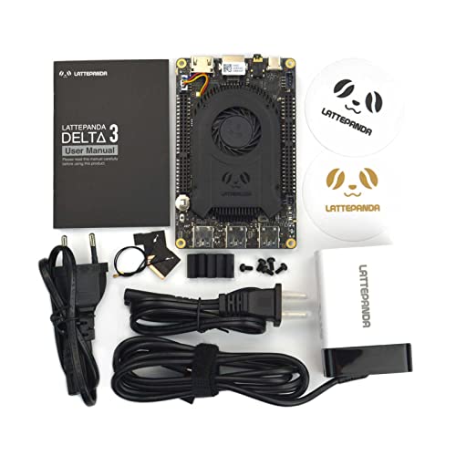 LattePanda 3 Delta 864 computadoras de bolsillo Windows 10 y 11/Linux de una sola placa con Intel Celeron N5105, 8 GB de RAM+64 GB eMMC, Wi-Fi 6 (2.4G/5G), expansión M.2 dual y salida de video dual 4K
