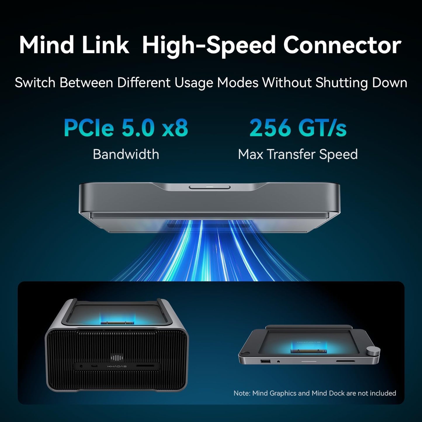 Khadas Mind 2 Mini PC - Intel Core Ultra 5 125H (14 núcleos, 18 hilos, hasta 4.5GHz) - 16GB LPDDR5+512GB SSD PC de escritorio portátil con gráficos HD y creación de IA | BT 5.3 | 4K/8K UHD | Windows