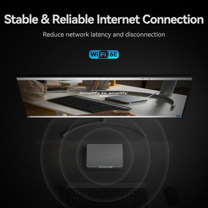 Khadas Mind 2 Mini PC - Intel Core Ultra 5 125H (14 núcleos, 18 hilos, hasta 4.5GHz) - 16GB LPDDR5+512GB SSD PC de escritorio portátil con gráficos HD y creación de IA | BT 5.3 | 4K/8K UHD | Windows