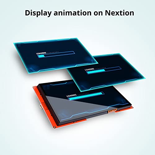 Nextion Pantalla táctil capacitiva LCD-TFT LCD-TFT de la serie inteligente de 10.1 ″ NX1060P101-011C-I 1024 * 600, ampliamente utilizado en vehículos, impresora 3D, funciones de reproducción de