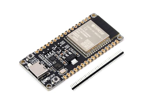 waveshare Placa de desarrollo del microcontrolador ESP32-C6 RISC-V integrado WiFi 6, Bluetooth 5 e IEEE 802.15.4 (Zigbee 3.0 & Thread), adopta el módulo ESP32-C6-WROOM-1-N8, soporte USB y desarrollo