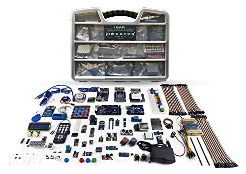 GAR Monster Starter Kit para Arduino Uno Mega Nano, juego completo avanzado, ESP32, ESP8266, 25 módulos de sensor, Bluetooth WiFi Ethernet para proyectos de robótica STEM