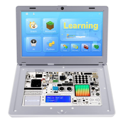 Computadora portátil de programación para Raspberry Pi, para Raspberry Pi 4, CrowPi2 programación portátil, computadora de placa única - Kit avanzado