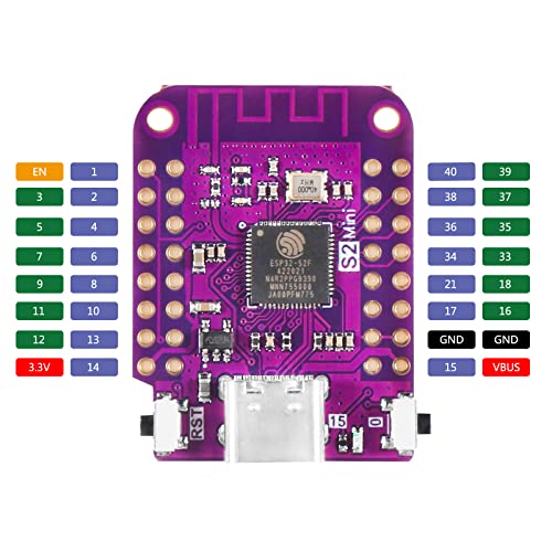 3 unids ESP32 S2 Mini WiFi basado en placa ESP32-S2FN4R2 ESP32-S2 4MB flash tipo C conectar compatible con MicroPython