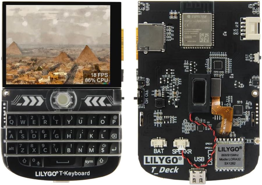 LILYGO T-Deck ESP32-S3 Meshtastic 915MHz LoRa BLE WiFi TTGO Module LoRaWAN Tablero de desarrollo de largo alcance con pantalla LCD de 2.8 pulgadas