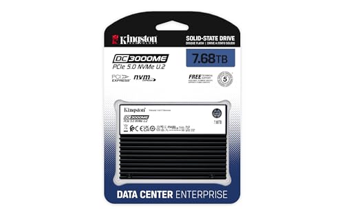 Kingston 7.68TB DC3000ME U.2 PCIe 5.0 NVMe TCG Opal Enterprise Gen5 SSD-SEDC3000ME/7T6