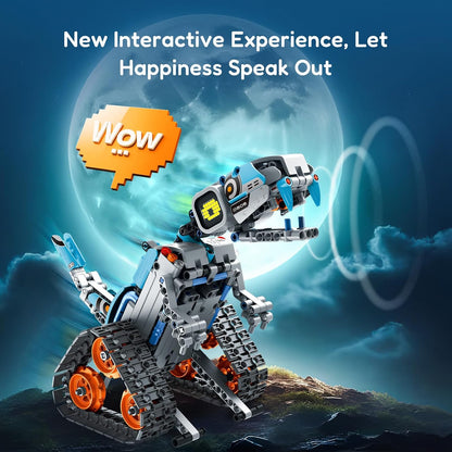 Sillbird Kit de construcción de robot con control remoto para niños de 8 a 14 años, juguete técnico de robótica de codificación STEM, regalos creativos de cumpleaños para niños, modelos 5 en 1