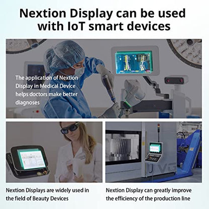 Nextion Pantalla táctil capacitiva LCD-TFT LCD-TFT de la serie inteligente de 10.1 ″ NX1060P101-011C-I 1024 * 600, ampliamente utilizado en vehículos, impresora 3D, funciones de reproducción de