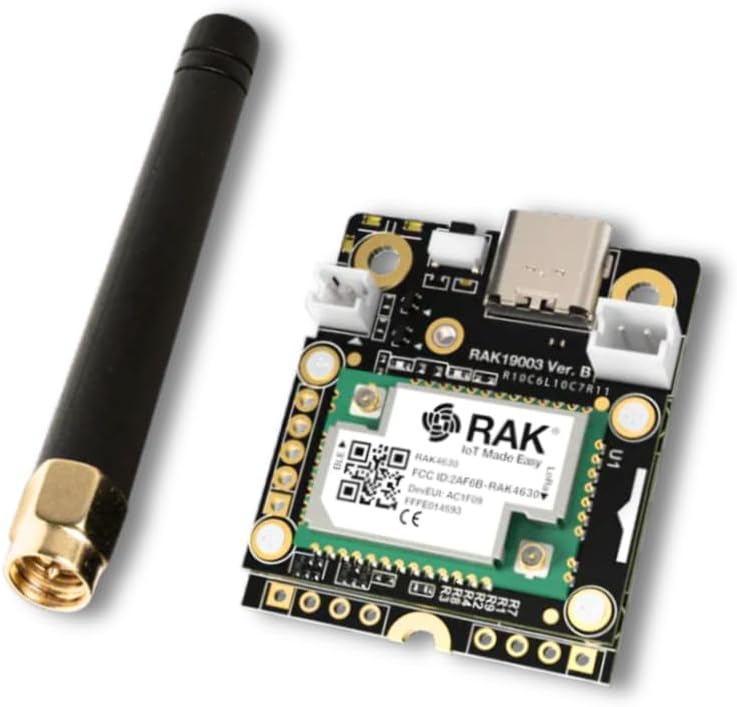 RAK Kit de inicio inalámbrico WisBlock Meshtastic US915 Base RAK19007 + Core RAK4631