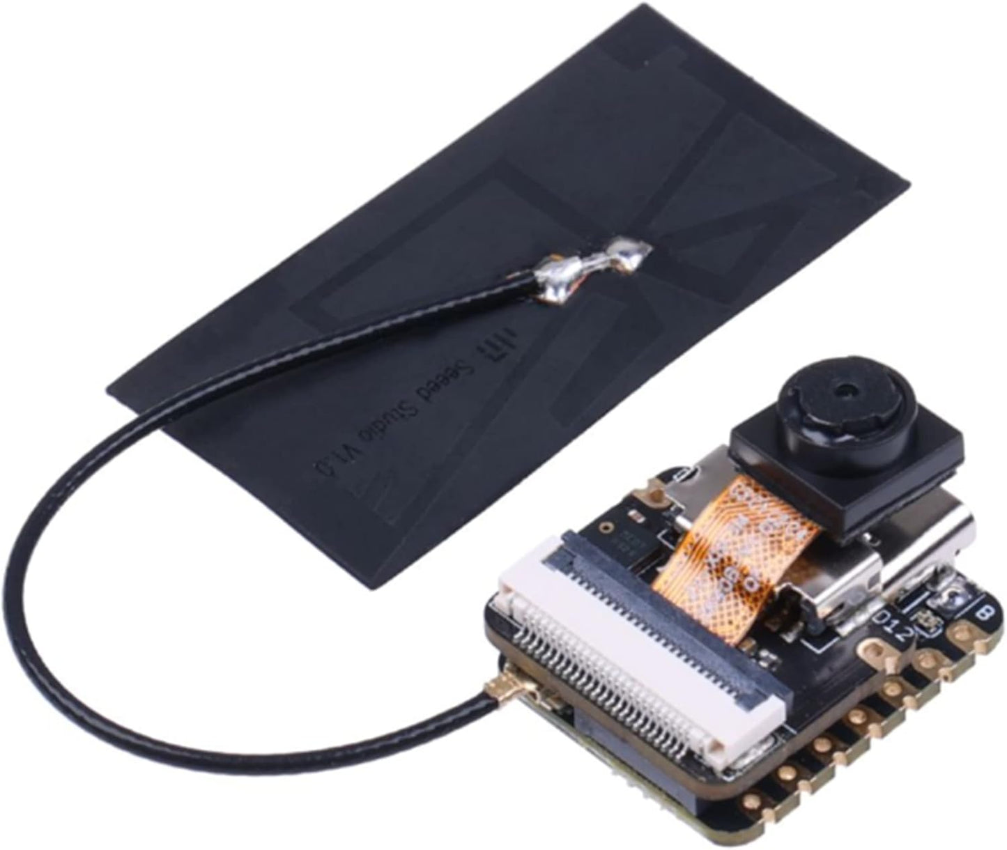 Seeed Studio XIAO ESP32S3 Sense - Wi-Fi de 2.4 GHz, BLE 5.0, sensor de cámara OV2640, micrófono digital, carga de batería compatible (1 unidad)