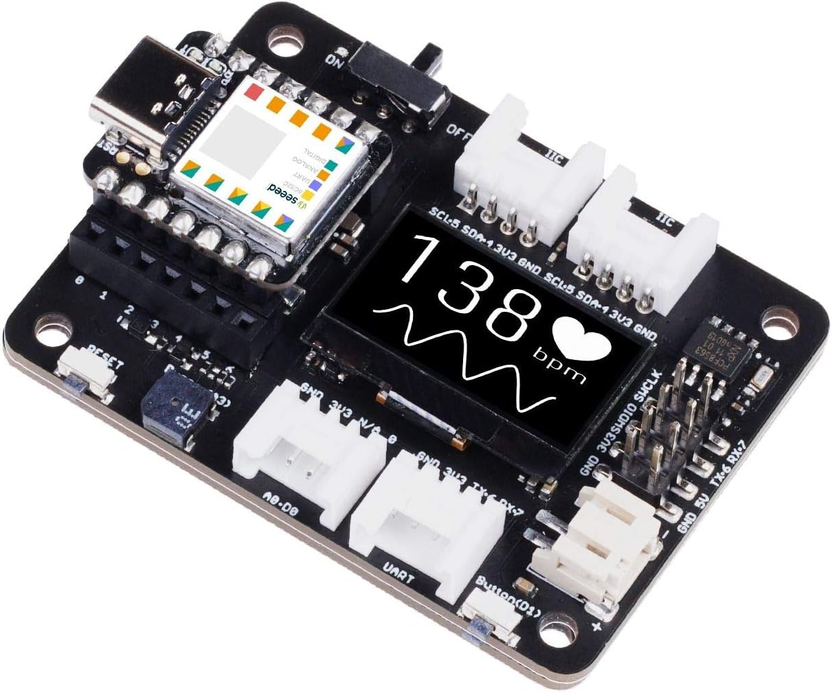 Seeeduino XIAO Placa de Expansión con Prototipado Rápido Periféricos Ricos, No Necesita Soldadura y Circuito Python Soportado.