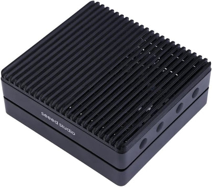 Seeed studio Dispositivo NVIDIA Jetson Nano Edge AI - Kit reComputer J1010, funda de aluminio, sistema Jetpack preinstalado. Mini PC con 0.5 TFLOPs (FP16), fuente de alimentación no incluida